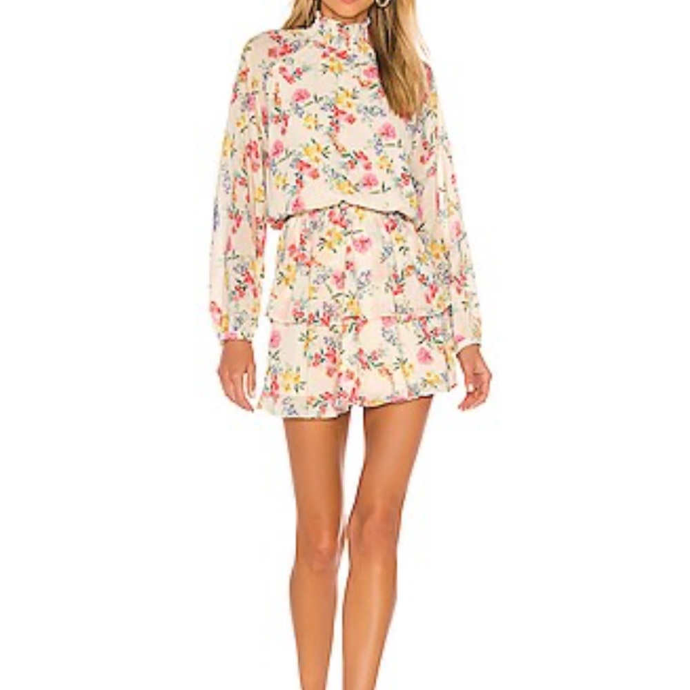 Yumi Kim Class Act Dress Mulberry Ivory floral size M NWOT